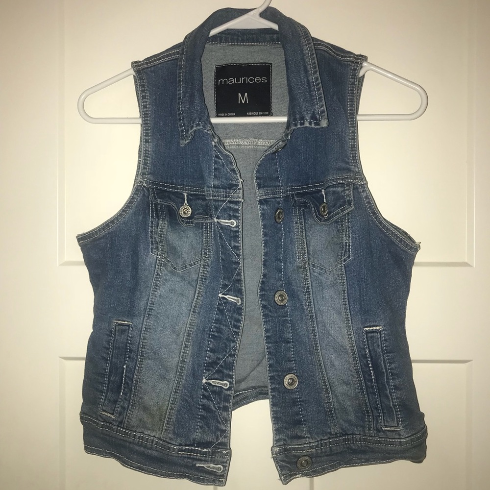 Blue jean vest